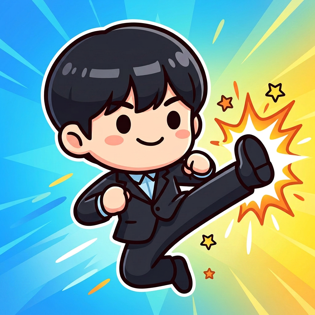 동시에 차기